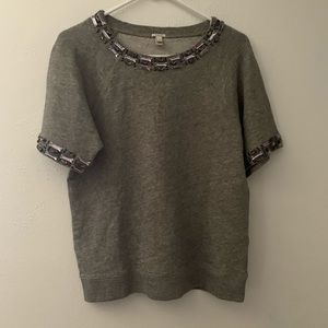 J crew short sleeve sweater